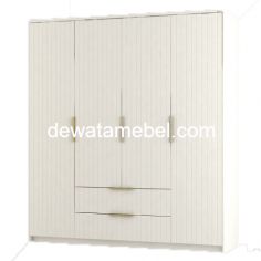 Wardrobe 4 Doors - Activ Munich LP 400 / White